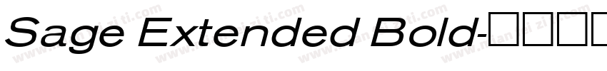 Sage Extended Bold字体转换